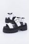 Yellow Studded Flat Sandals - Thumbnail 4