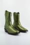 Yellow Western Style Cowboy Boots - Thumbnail 3