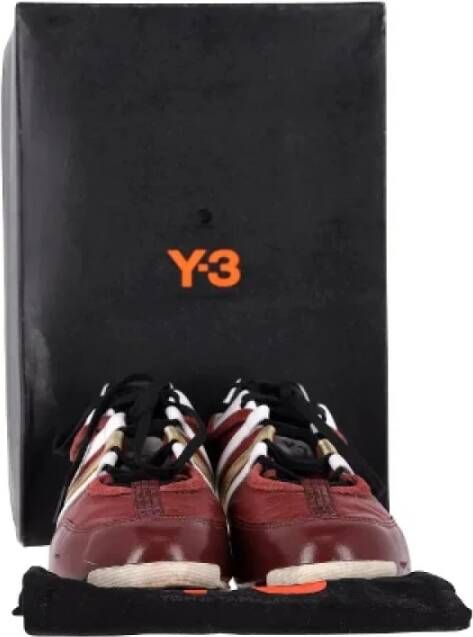 Yohji Yamamoto Pre-owned Leather sneakers Red Heren