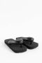 Yume Gewatteerde Band Slippers Black - Thumbnail 7