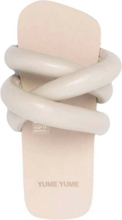 Yume Platte sandalen Beige Dames