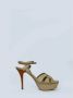 Yves Saint Laurent Vintage Pre-owned Canvas sandals Beige Dames - Thumbnail 2