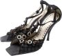 Yves Saint Laurent Vintage Pre-owned Canvas sandals Black Dames - Thumbnail 3