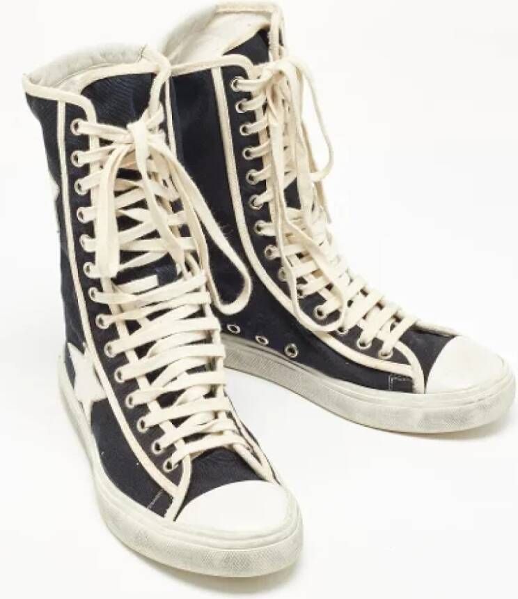 Yves Saint Laurent Vintage Pre-owned Canvas sneakers Black Dames