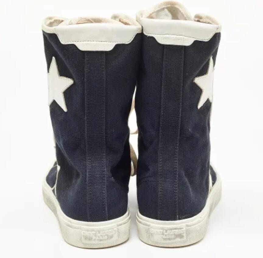 Yves Saint Laurent Vintage Pre-owned Canvas sneakers Black Dames