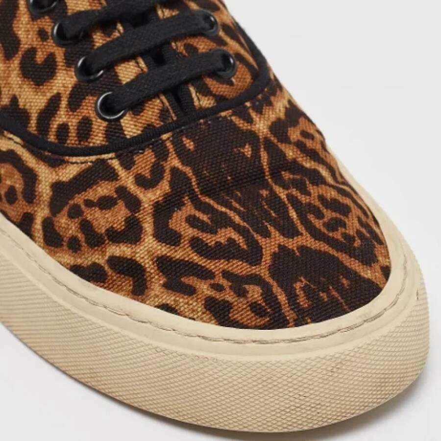 Yves Saint Laurent Vintage Pre-owned Canvas sneakers Brown Dames