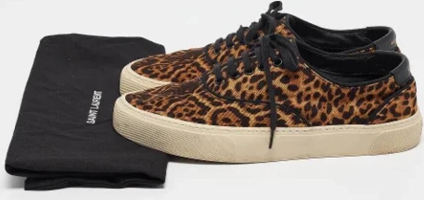 Yves Saint Laurent Vintage Pre-owned Canvas sneakers Brown Dames