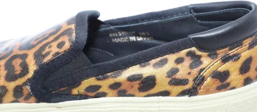 Yves Saint Laurent Vintage Pre-owned Canvas sneakers Brown Dames