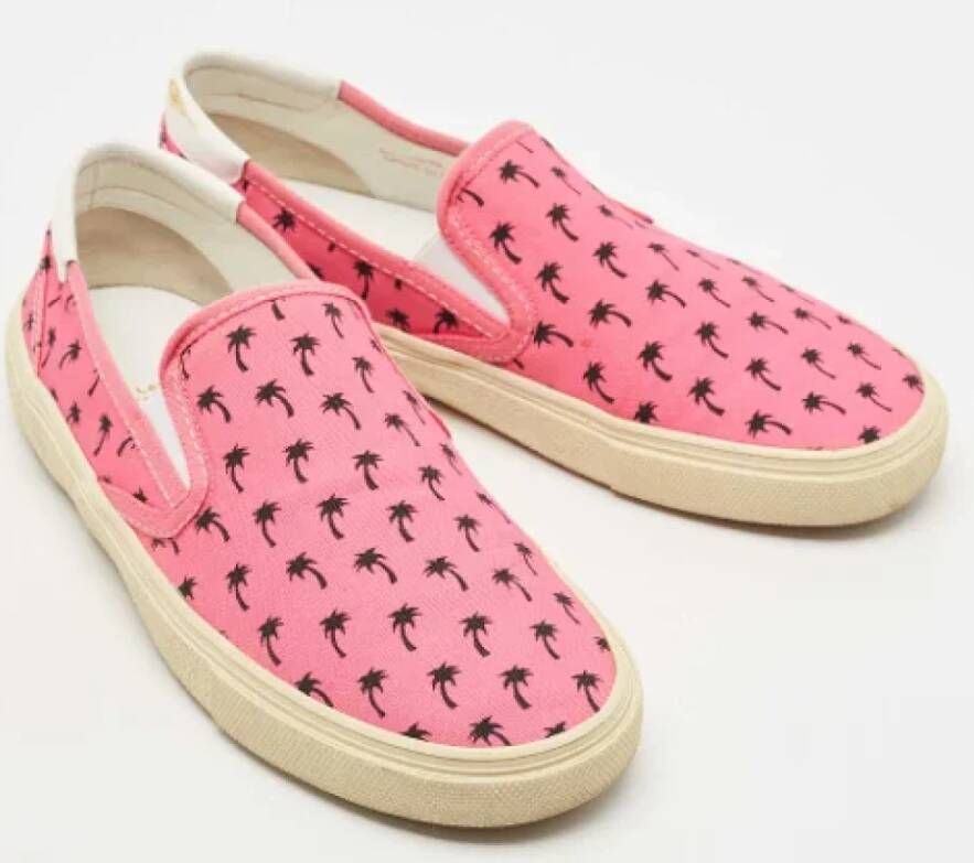 Yves Saint Laurent Vintage Pre-owned Canvas sneakers Pink Dames