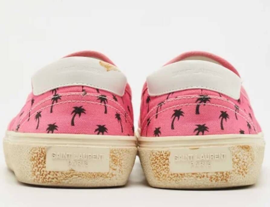 Yves Saint Laurent Vintage Pre-owned Canvas sneakers Pink Dames