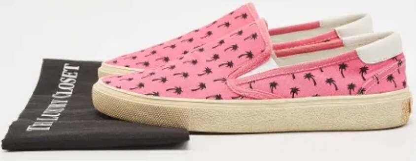 Yves Saint Laurent Vintage Pre-owned Canvas sneakers Pink Dames