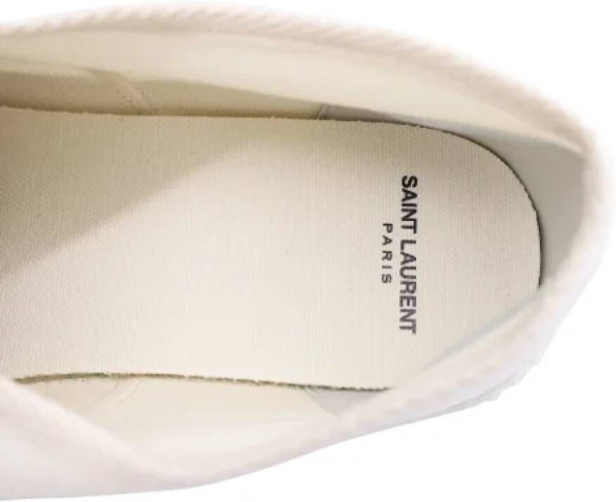Yves Saint Laurent Vintage Pre-owned Canvas sneakers White Heren