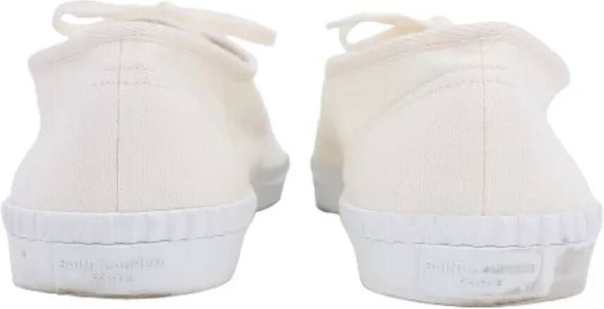 Yves Saint Laurent Vintage Pre-owned Canvas sneakers White Heren