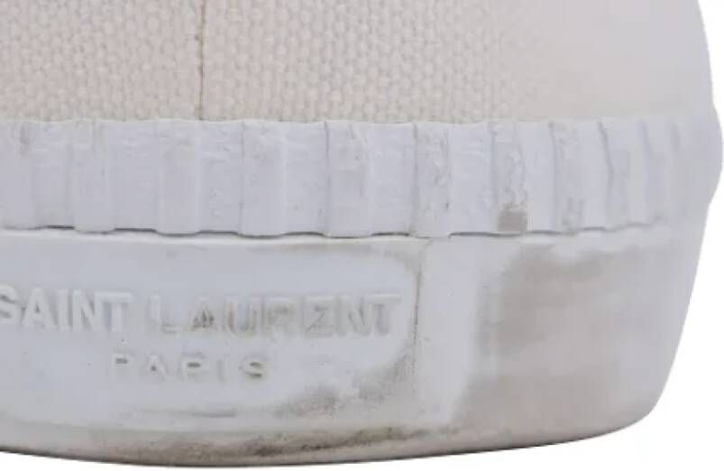 Yves Saint Laurent Vintage Pre-owned Canvas sneakers White Heren