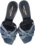 Yves Saint Laurent Vintage Pre-owned Cotton sandals Blue Dames - Thumbnail 4