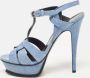 Yves Saint Laurent Vintage Pre-owned Denim sandals Blue Dames - Thumbnail 2