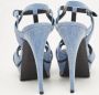 Yves Saint Laurent Vintage Pre-owned Denim sandals Blue Dames - Thumbnail 5