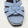 Yves Saint Laurent Vintage Pre-owned Denim sandals Blue Dames - Thumbnail 7