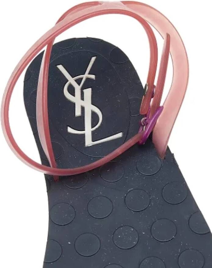 Yves Saint Laurent Vintage Pre-owned Fabric sandals Black Dames