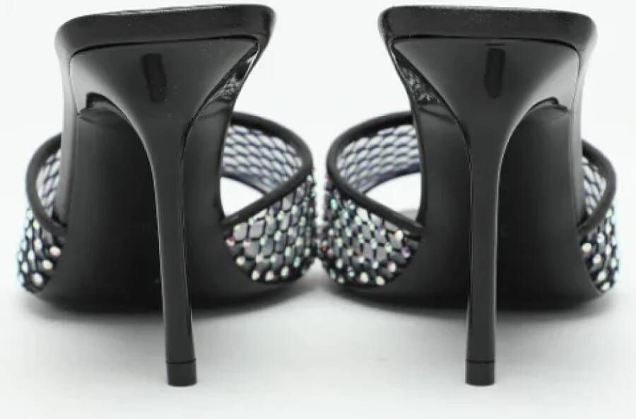 Yves Saint Laurent Vintage Pre-owned Fabric sandals Black Dames