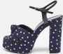 Yves Saint Laurent Vintage Pre-owned Fabric sandals Blue Dames - Thumbnail 2