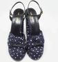 Yves Saint Laurent Vintage Pre-owned Fabric sandals Blue Dames - Thumbnail 3