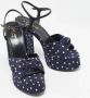 Yves Saint Laurent Vintage Pre-owned Fabric sandals Blue Dames - Thumbnail 4
