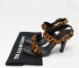 Yves Saint Laurent Vintage Pre-owned Fabric sandals Brown Dames - Thumbnail 8