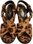 Yves Saint Laurent Vintage Pre-owned Fabric sandals Brown Dames - Thumbnail 2