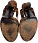 Yves Saint Laurent Vintage Pre-owned Fabric sandals Brown Dames - Thumbnail 5