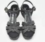 Yves Saint Laurent Vintage Pre-owned Fabric sandals Gray Dames - Thumbnail 2
