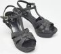 Yves Saint Laurent Vintage Pre-owned Fabric sandals Gray Dames - Thumbnail 3
