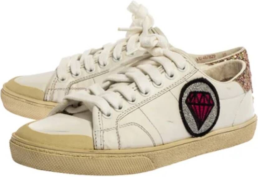 Yves Saint Laurent Vintage Pre-owned Fabric sneakers White Dames