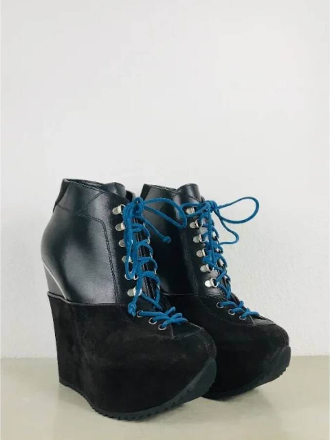 Yves Saint Laurent Vintage Pre-owned Leather boots Black Dames