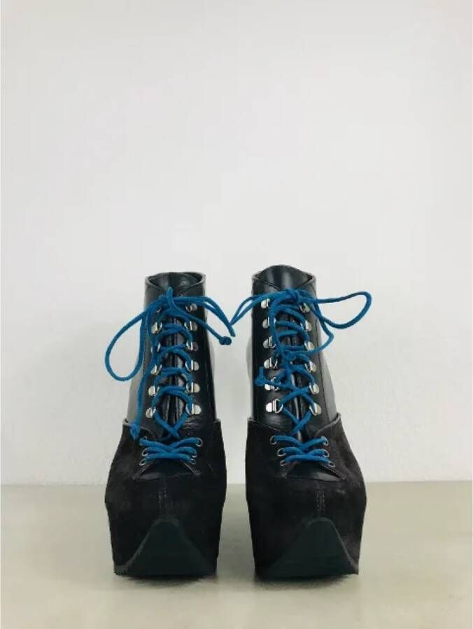 Yves Saint Laurent Vintage Pre-owned Leather boots Black Dames