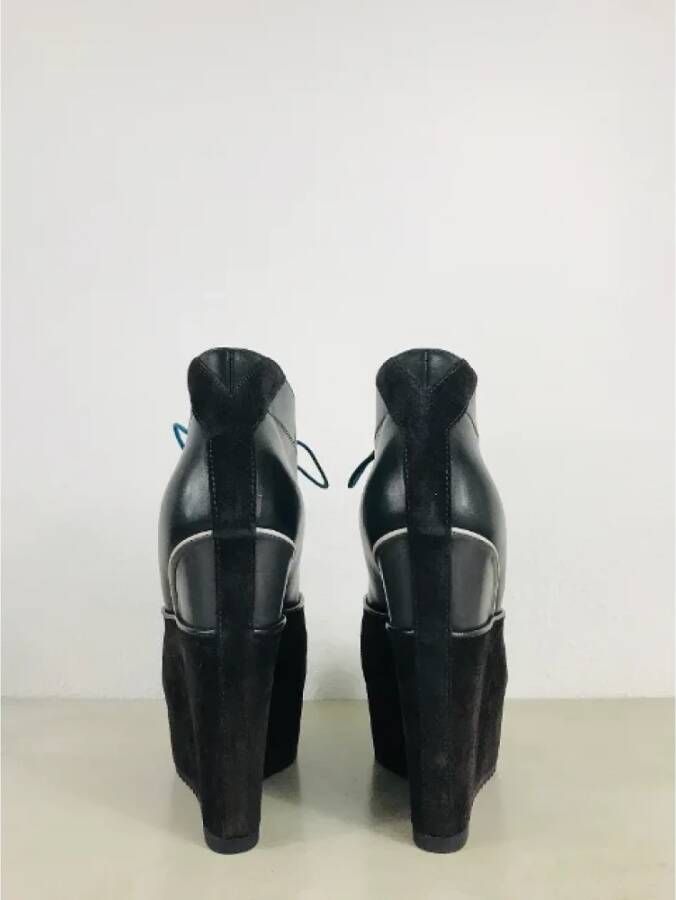 Yves Saint Laurent Vintage Pre-owned Leather boots Black Dames