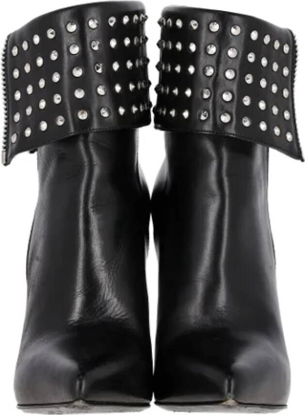 Yves Saint Laurent Vintage Pre-owned Leather boots Black Dames