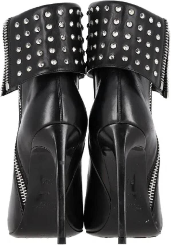 Yves Saint Laurent Vintage Pre-owned Leather boots Black Dames