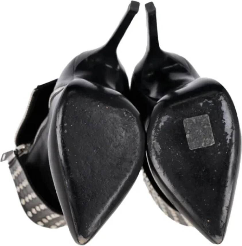 Yves Saint Laurent Vintage Pre-owned Leather boots Black Dames