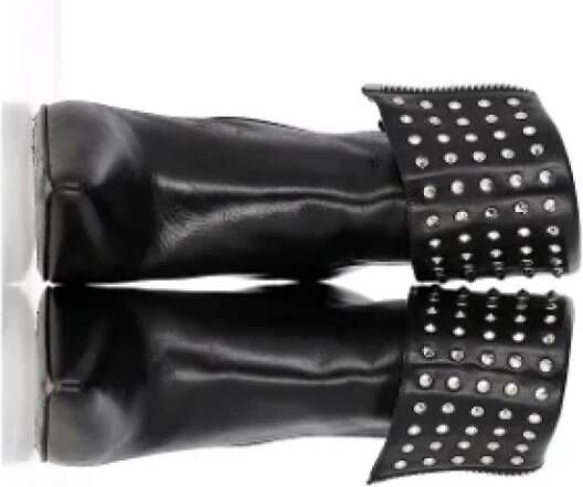 Yves Saint Laurent Vintage Pre-owned Leather boots Black Dames