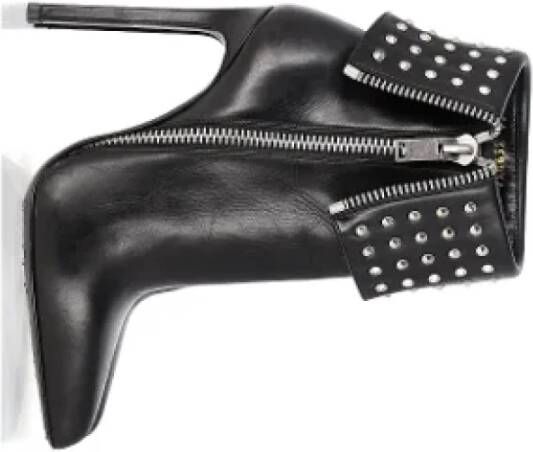 Yves Saint Laurent Vintage Pre-owned Leather boots Black Dames