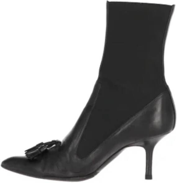 Yves Saint Laurent Vintage Pre-owned Leather boots Black Dames