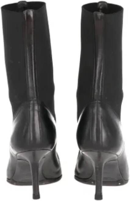 Yves Saint Laurent Vintage Pre-owned Leather boots Black Dames