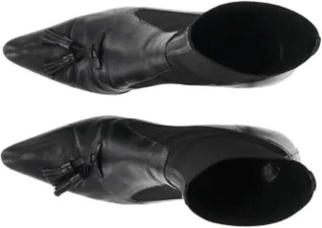 Yves Saint Laurent Vintage Pre-owned Leather boots Black Dames