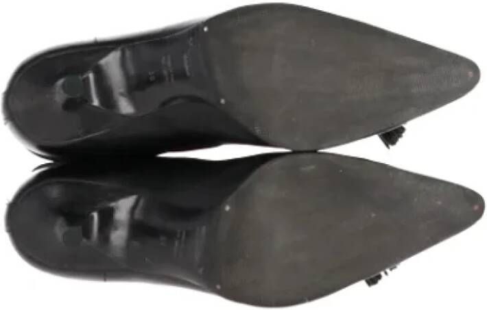 Yves Saint Laurent Vintage Pre-owned Leather boots Black Dames