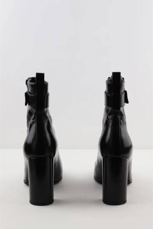 Yves Saint Laurent Vintage Pre-owned Leather boots Black Dames