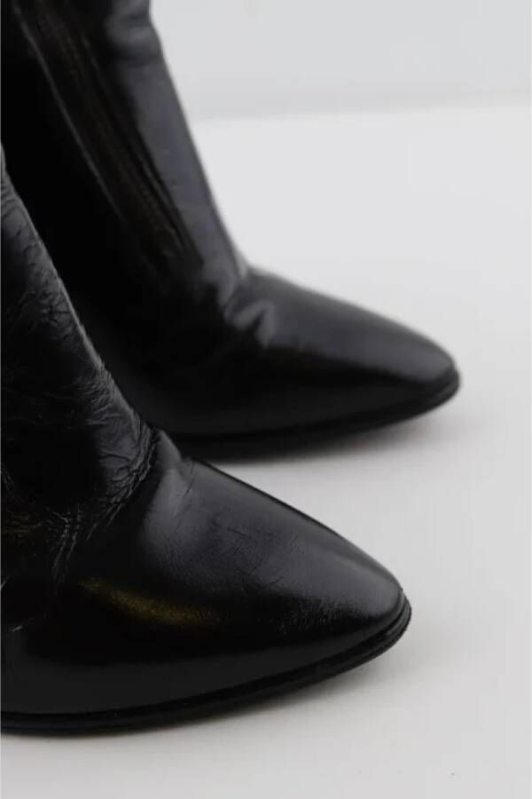 Yves Saint Laurent Vintage Pre-owned Leather boots Black Dames