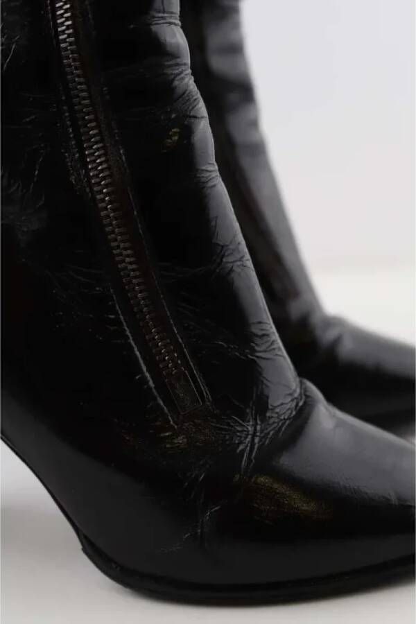 Yves Saint Laurent Vintage Pre-owned Leather boots Black Dames