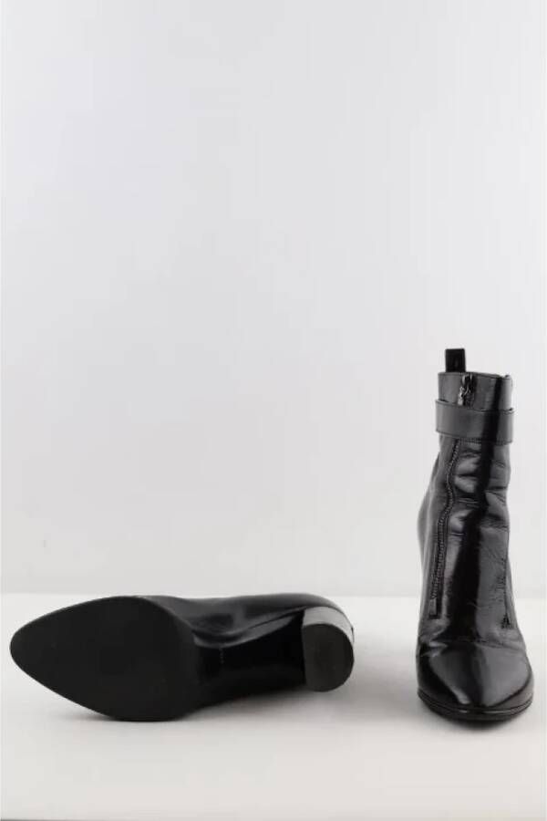 Yves Saint Laurent Vintage Pre-owned Leather boots Black Dames
