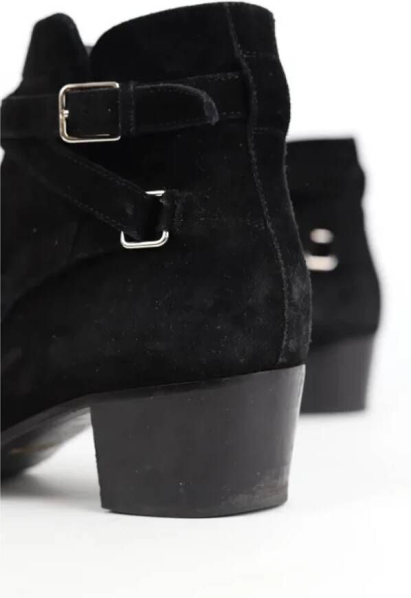 Yves Saint Laurent Vintage Pre-owned Leather boots Black Dames